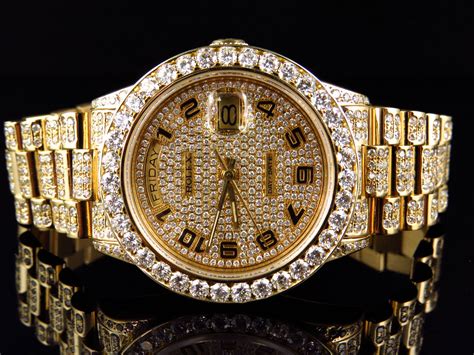 diamond rolex gold|all gold rolex with diamonds.